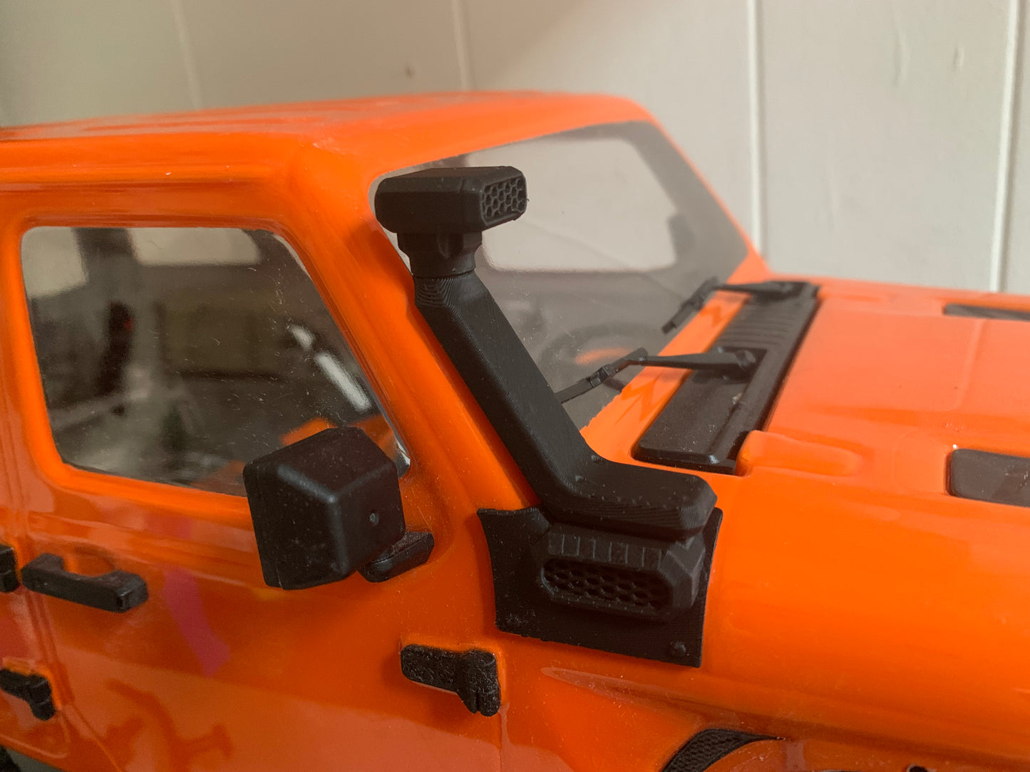 AmFib Snorkel for SCX10 III Jeep JLU Body, 1 Piece, 3D Printed Part, Knight Customs Design