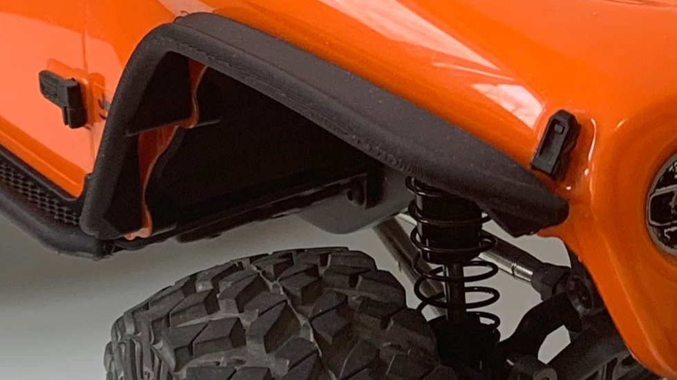 Fenders for SCX10 III Jeep JLU Body, 4 Pieces, 3D Printed Parts, Knight Customs Designs