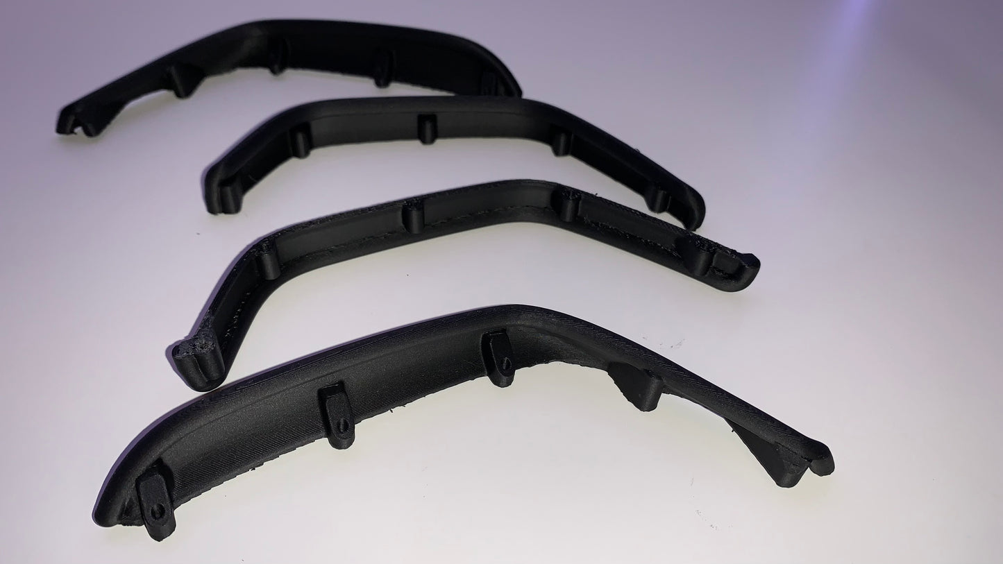 Fenders for SCX10 III Jeep JLU Body, 4 Pieces, 3D Printed Parts, Knight Customs Designs