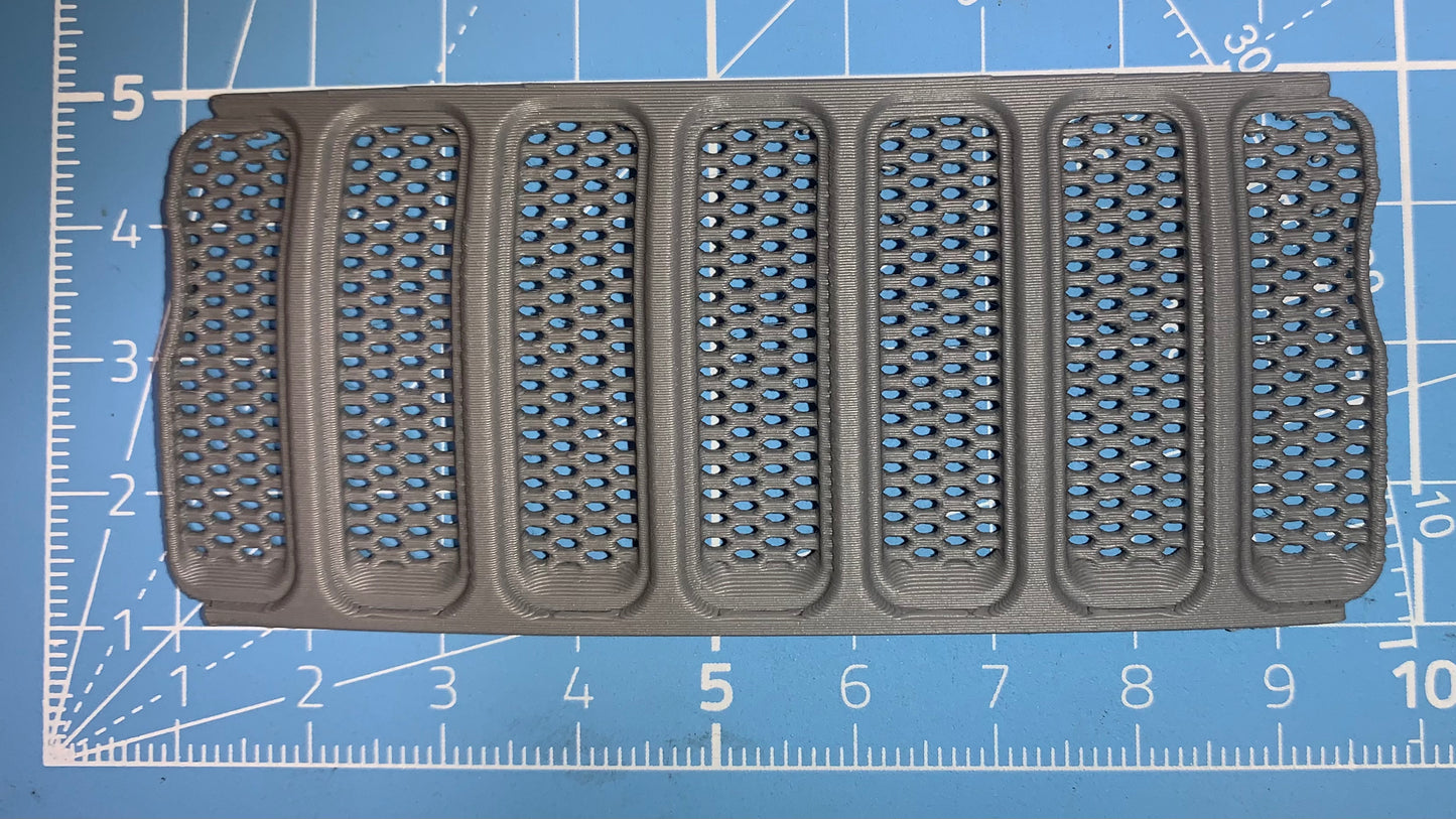 Grill for SCX10 III Jeep JLU Body, 1 Piece, 3D Printed Part, Knight Customs Design