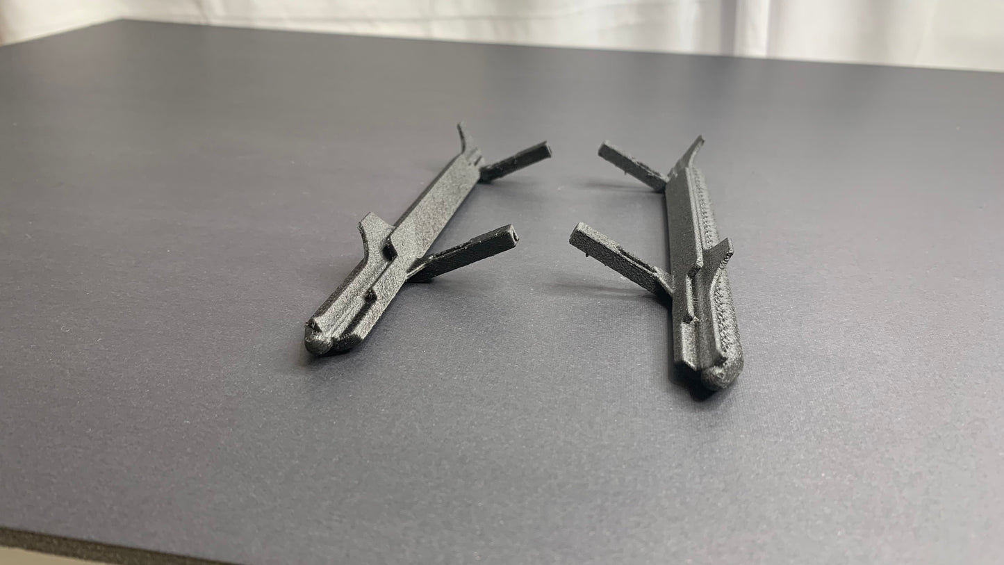 Rock Sliders for SCX10 III Jeep JLU Body, 2 Pieces, 3D Printed Parts, Knight Customs Design