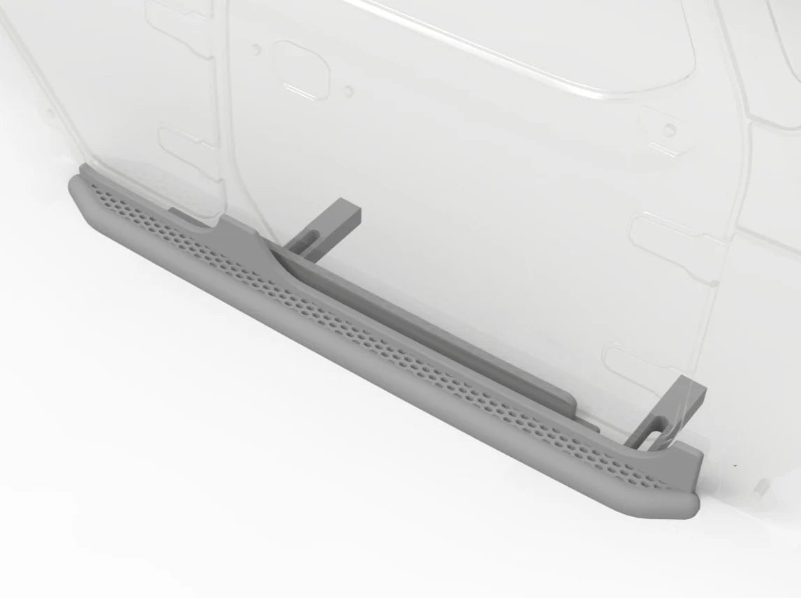 Rock Sliders for SCX10 III Jeep JLU Body, 2 Pieces, 3D Printed Parts, Knight Customs Design