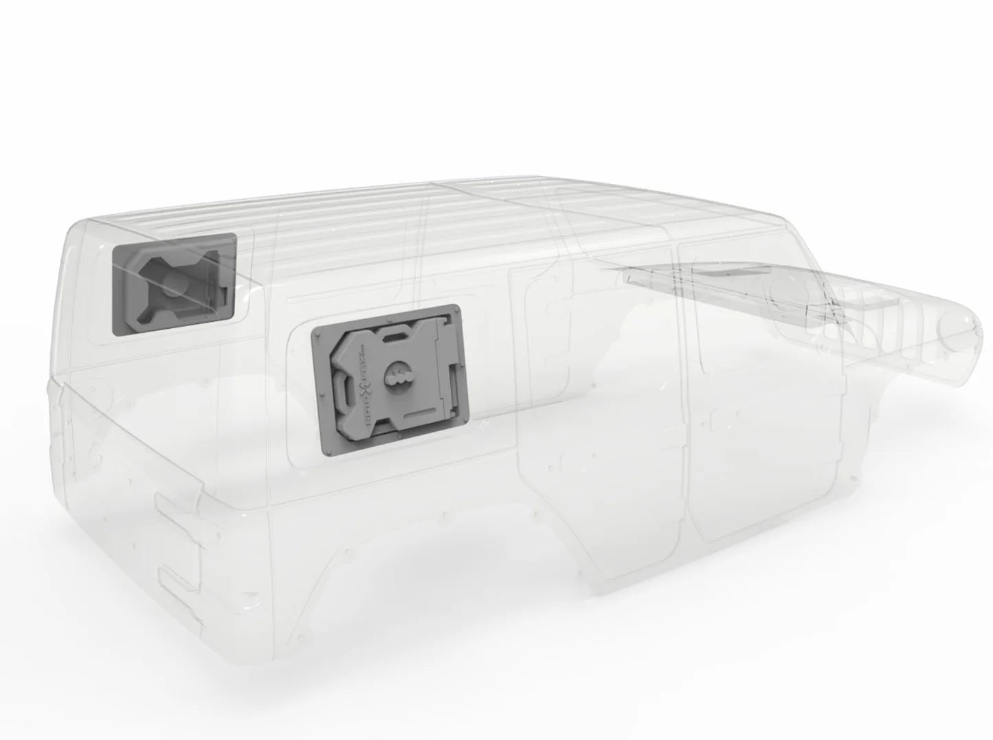 Rotopax for SCX10 III Jeep JLU Body, 1 Piece, 3D Printed Parts, Knight Customs Design