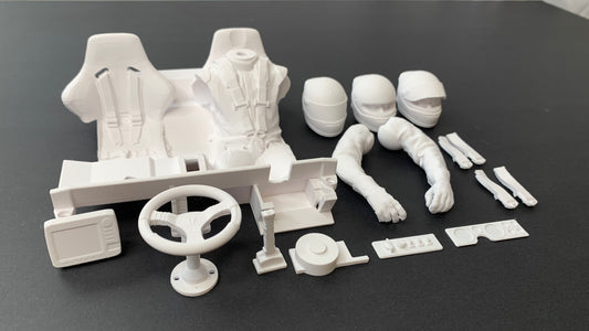 Interior Detail Set for Vanquish H10 Optic, 3D Printed, Scale Crawler Part, Knight Customs Design, Radio Control Model Truck, 1:10 Scale RC