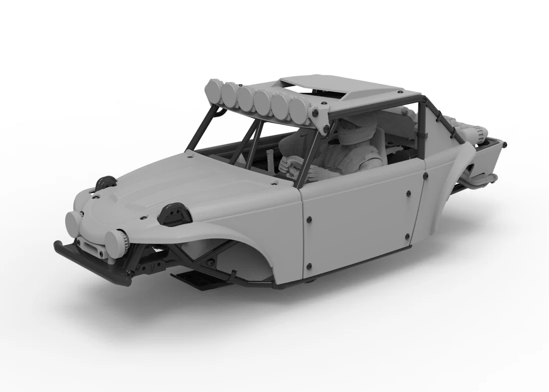 Terra Bug Body Panels for the Vanquish H10 Optic, 3D Printed Parts, Knight Customs Designs