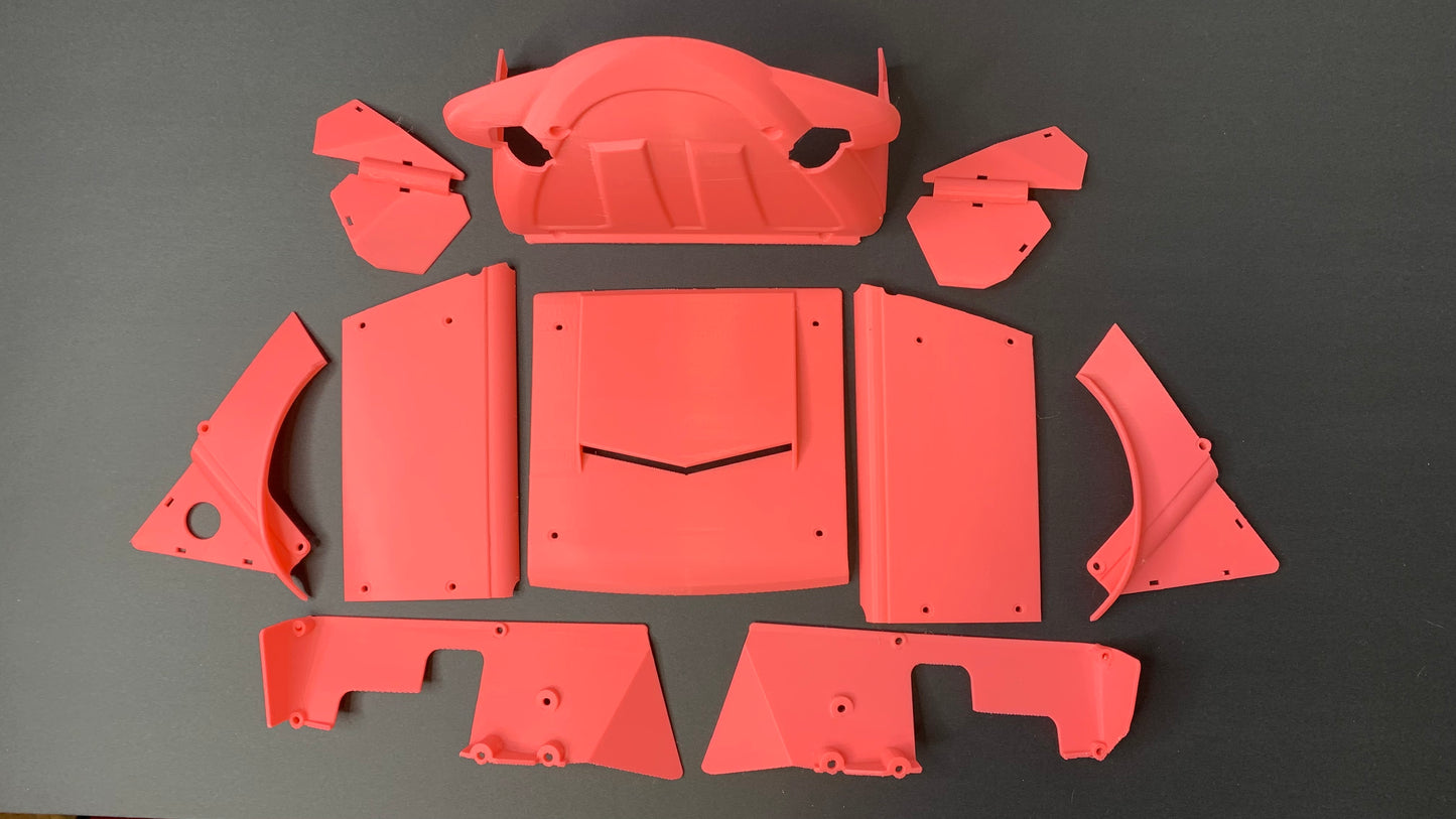 Terra Bug Body Panels for the Vanquish H10 Optic, 3D Printed Parts, Knight Customs Designs